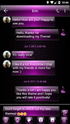 SMS Messages Dusk Pink Theme android App screenshot 5